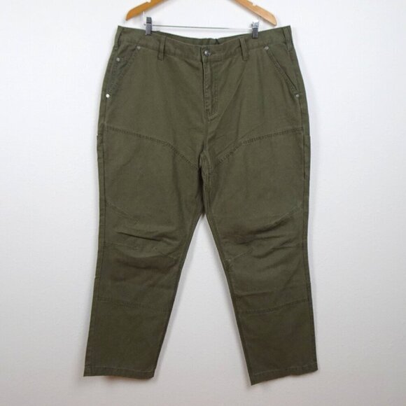 Harley Davidson Jeans Men's Size 42x32 Green Cotton Canvas - Picture 1 of 11